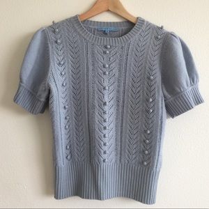 Antonio Melani dusty blue sweater top